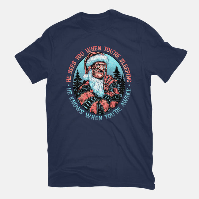 Nightmare Santa-womens basic tee-momma_gorilla