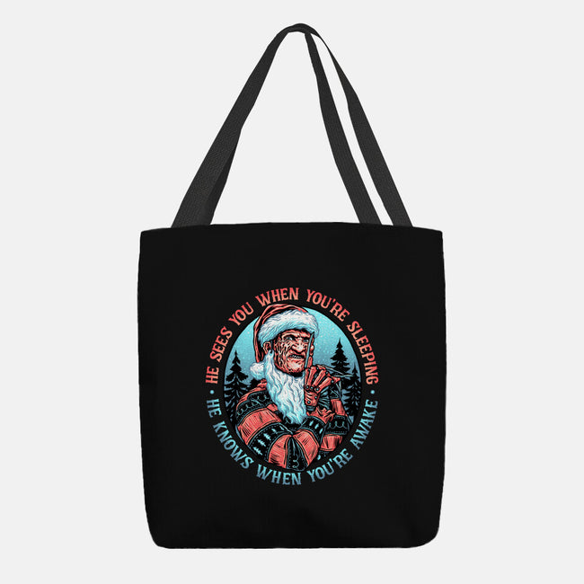 Nightmare Santa-none basic tote bag-momma_gorilla