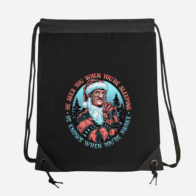 Nightmare Santa-none drawstring bag-momma_gorilla