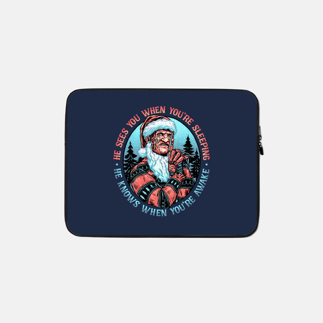 Nightmare Santa-none zippered laptop sleeve-momma_gorilla