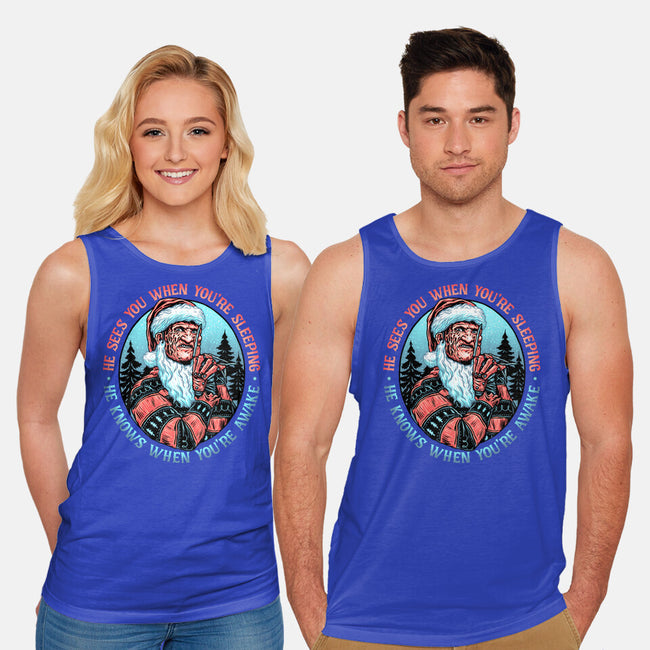 Nightmare Santa-unisex basic tank-momma_gorilla