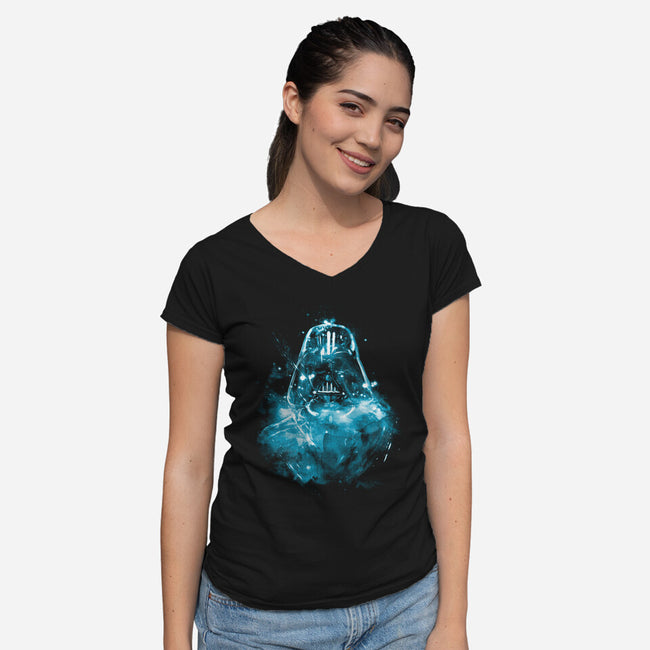 Nefarious Nebula-womens v-neck tee-kharmazero