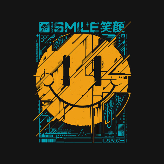 Cyber Smile-mens basic tee-StudioM6