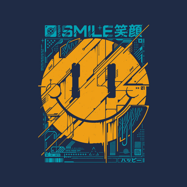 Cyber Smile-mens basic tee-StudioM6