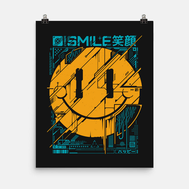 Cyber Smile-none matte poster-StudioM6