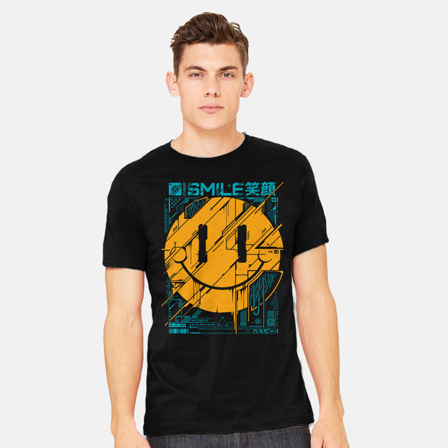 Cyber Smile-mens heavyweight tee-StudioM6