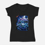 The Knight Of Hallownest-womens v-neck tee-Bruno Mota
