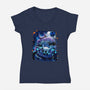 The Knight Of Hallownest-womens v-neck tee-Bruno Mota