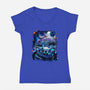 The Knight Of Hallownest-womens v-neck tee-Bruno Mota