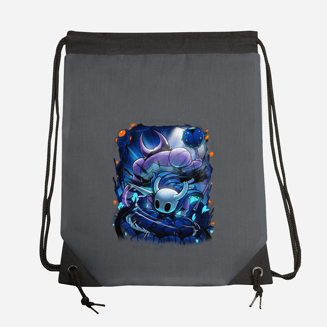 The Knight Of Hallownest-none drawstring bag-Bruno Mota