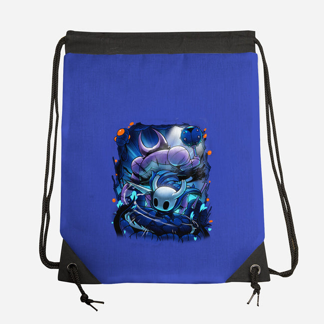 The Knight Of Hallownest-none drawstring bag-Bruno Mota