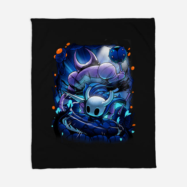 The Knight Of Hallownest-none fleece blanket-Bruno Mota