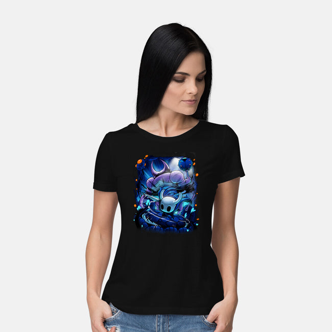 The Knight Of Hallownest-womens basic tee-Bruno Mota