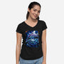 The Knight Of Hallownest-womens v-neck tee-Bruno Mota