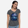 The Knight Of Hallownest-womens v-neck tee-Bruno Mota