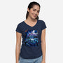 The Knight Of Hallownest-womens v-neck tee-Bruno Mota
