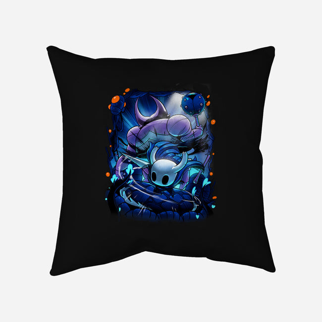 The Knight Of Hallownest-none removable cover throw pillow-Bruno Mota