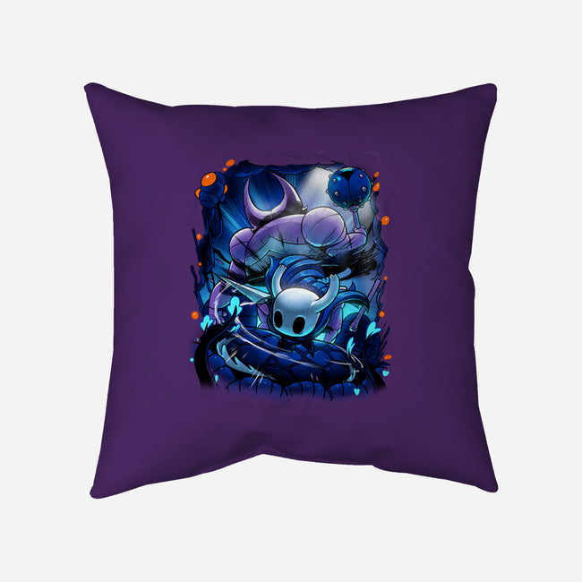 The Knight Of Hallownest-none removable cover throw pillow-Bruno Mota