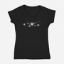 Sushi Solar System-womens v-neck tee-erion_designs