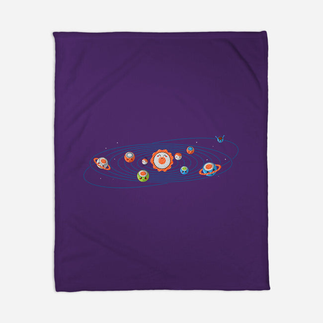 Sushi Solar System-none fleece blanket-erion_designs