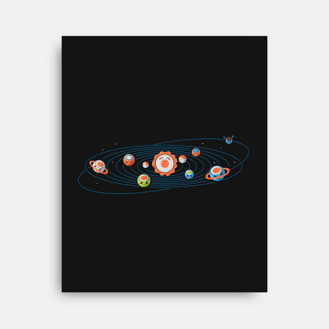 Sushi Solar System-none stretched canvas-erion_designs