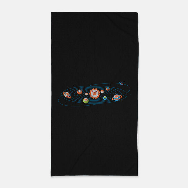 Sushi Solar System-none beach towel-erion_designs
