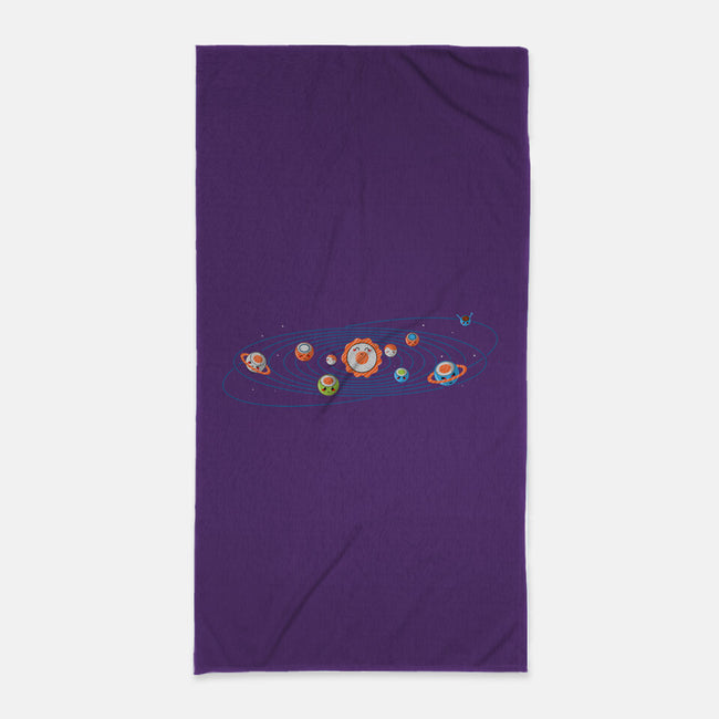 Sushi Solar System-none beach towel-erion_designs