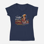 Home Alone For The Holidays-womens v-neck tee-goodidearyan