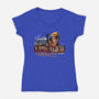 Home Alone For The Holidays-womens v-neck tee-goodidearyan