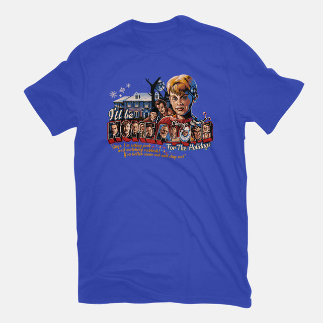 Home Alone For The Holidays-youth basic tee-goodidearyan