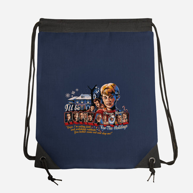 Home Alone For The Holidays-none drawstring bag-goodidearyan