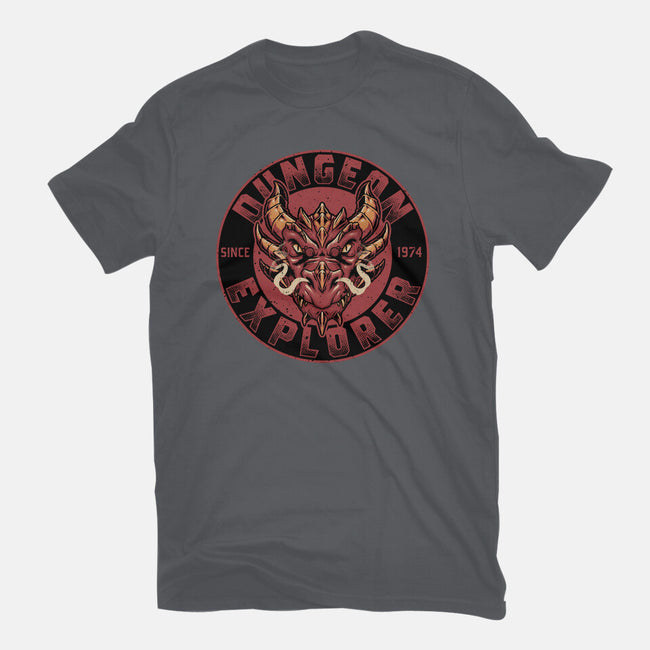 Dungeon Explorer-mens basic tee-The Inked Smith