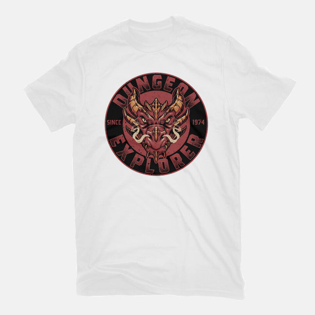 Dungeon Explorer-mens basic tee-The Inked Smith