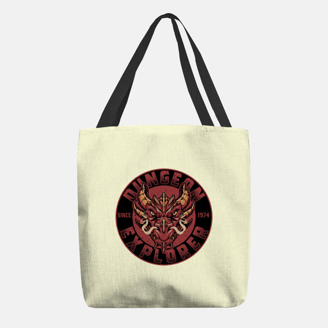 Dungeon Explorer-none basic tote bag-The Inked Smith