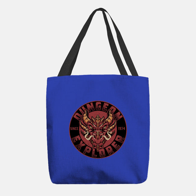 Dungeon Explorer-none basic tote bag-The Inked Smith