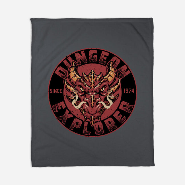 Dungeon Explorer-none fleece blanket-The Inked Smith