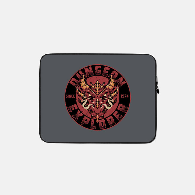 Dungeon Explorer-none zippered laptop sleeve-The Inked Smith