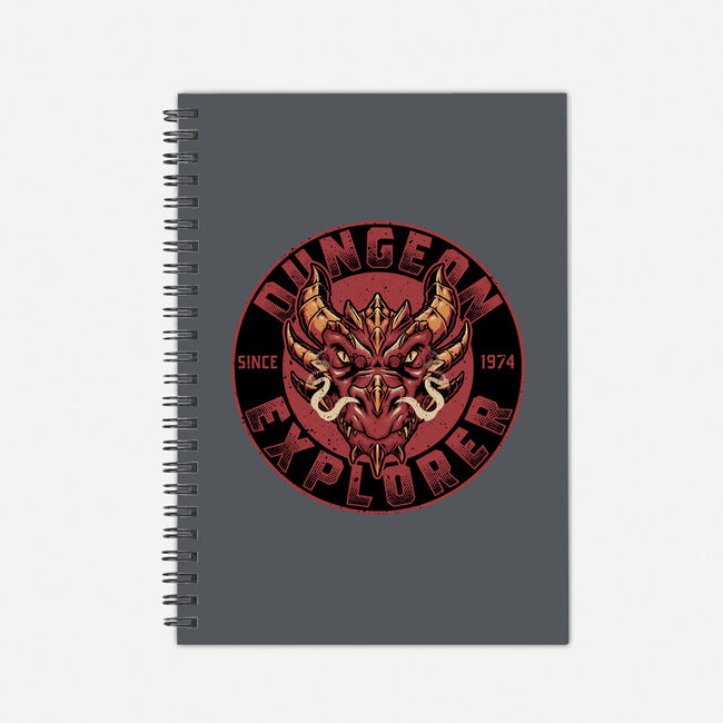 Dungeon Explorer-none dot grid notebook-The Inked Smith