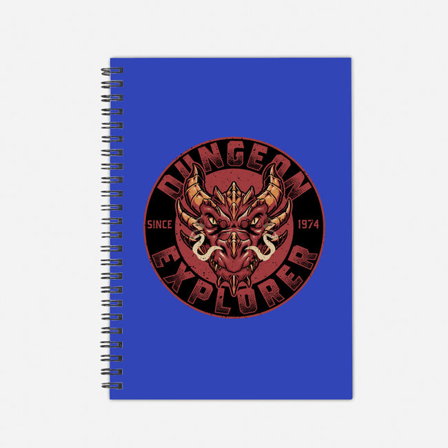 Dungeon Explorer-none dot grid notebook-The Inked Smith