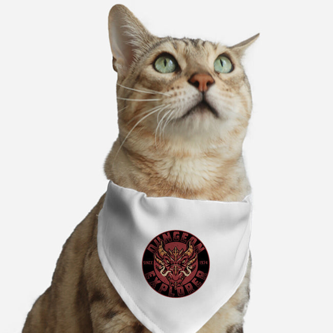Dungeon Explorer-cat adjustable pet collar-The Inked Smith