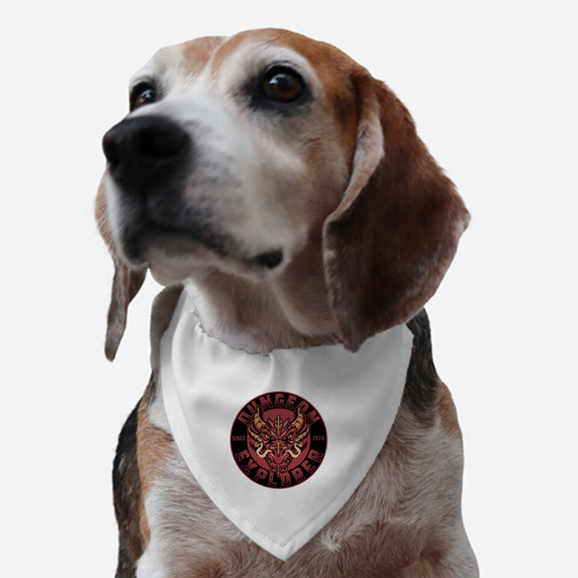 Dungeon Explorer-dog adjustable pet collar-The Inked Smith