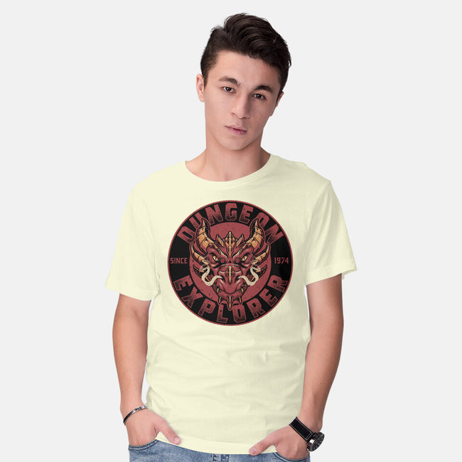 Dungeon Explorer-mens basic tee-The Inked Smith