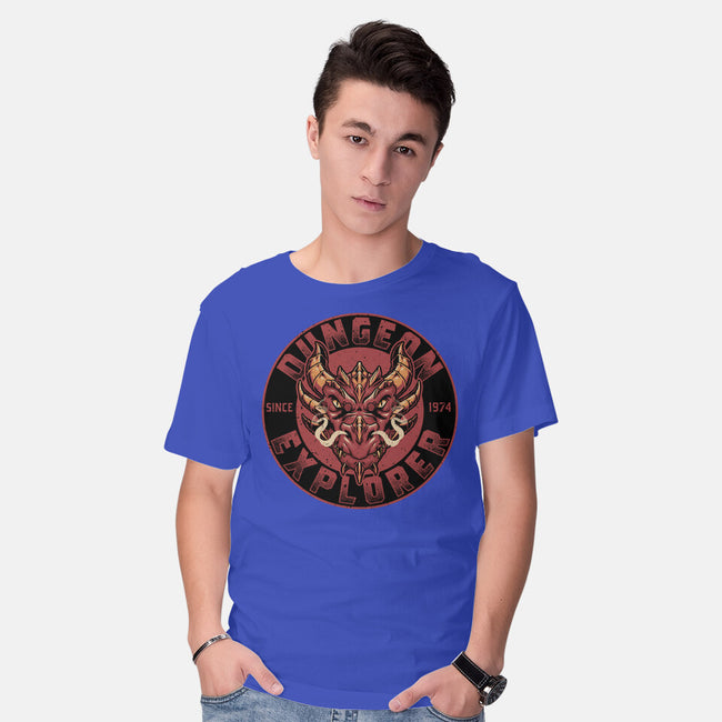 Dungeon Explorer-mens basic tee-The Inked Smith
