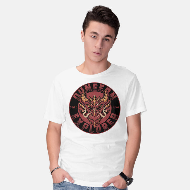Dungeon Explorer-mens basic tee-The Inked Smith