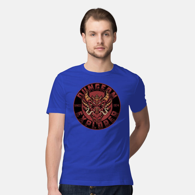 Dungeon Explorer-mens premium tee-The Inked Smith