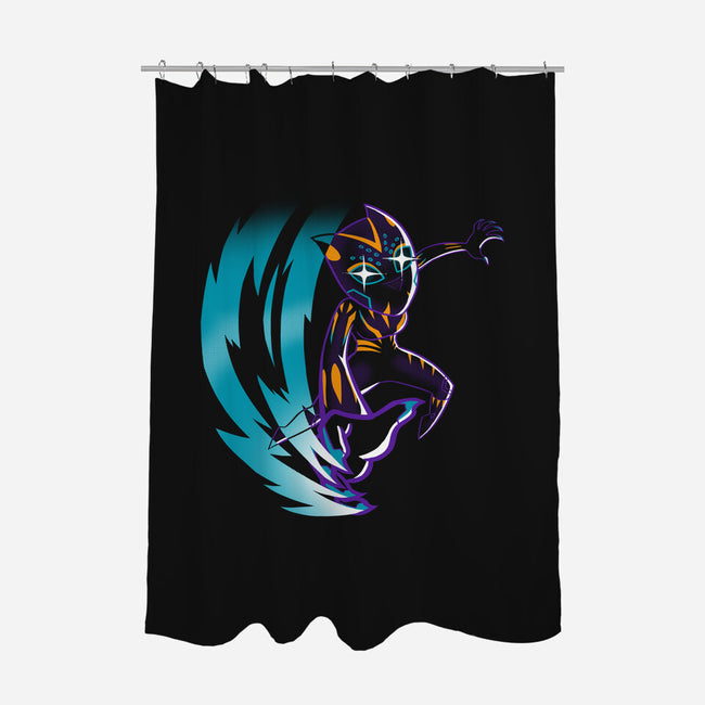 New Panther-none polyester shower curtain-estudiofitas