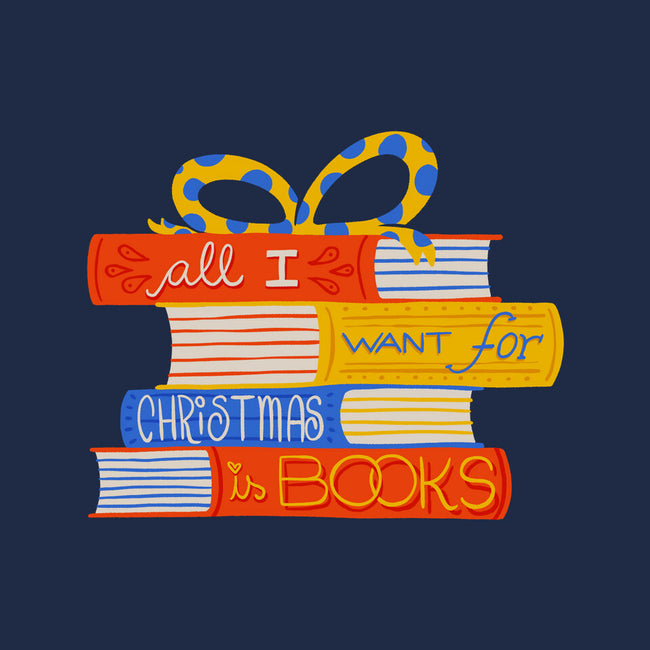 All I Want For Christmas Is Books-none removable cover w insert throw pillow-zawitees