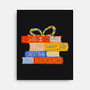 All I Want For Christmas Is Books-none stretched canvas-zawitees
