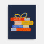 All I Want For Christmas Is Books-none stretched canvas-zawitees