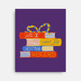 All I Want For Christmas Is Books-none stretched canvas-zawitees